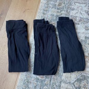 Set of 3 girls’ black leggings